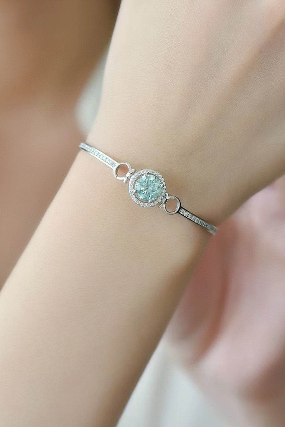 2 Carat Moissanite Platinum-Plated Bracelet - Swiss Jewellers