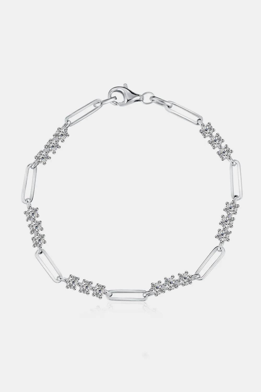 1.8 Carat Moissanite 925 Sterling Silver Bracelet - Swiss Jewellers