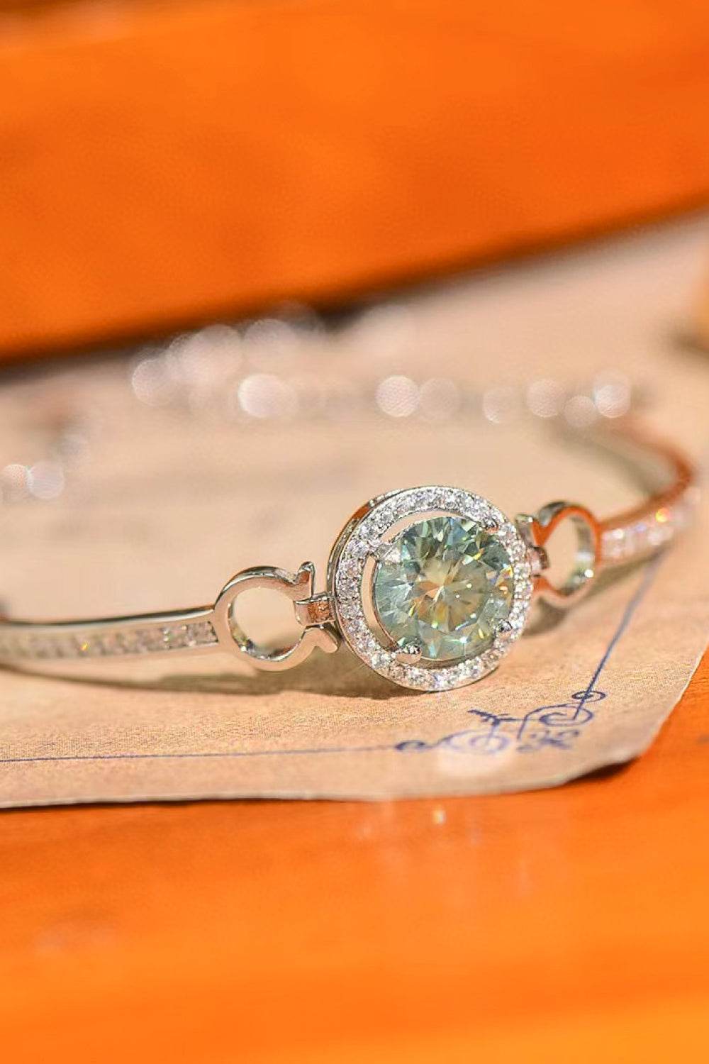 2 Carat Moissanite Platinum-Plated Bracelet - Swiss Jewellers