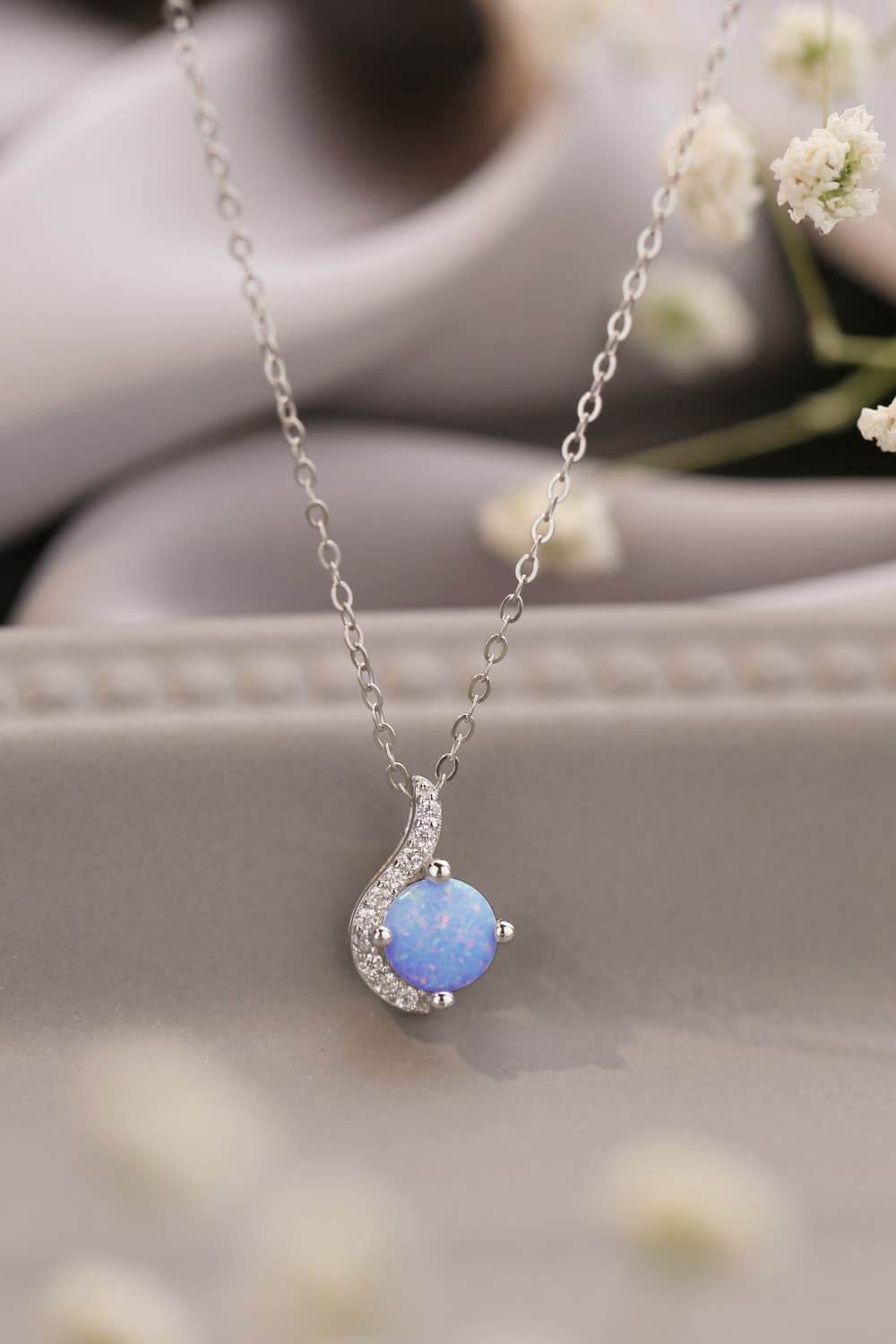 Sweet Beginnings Opal Pendant Necklace - Swiss Jewellers