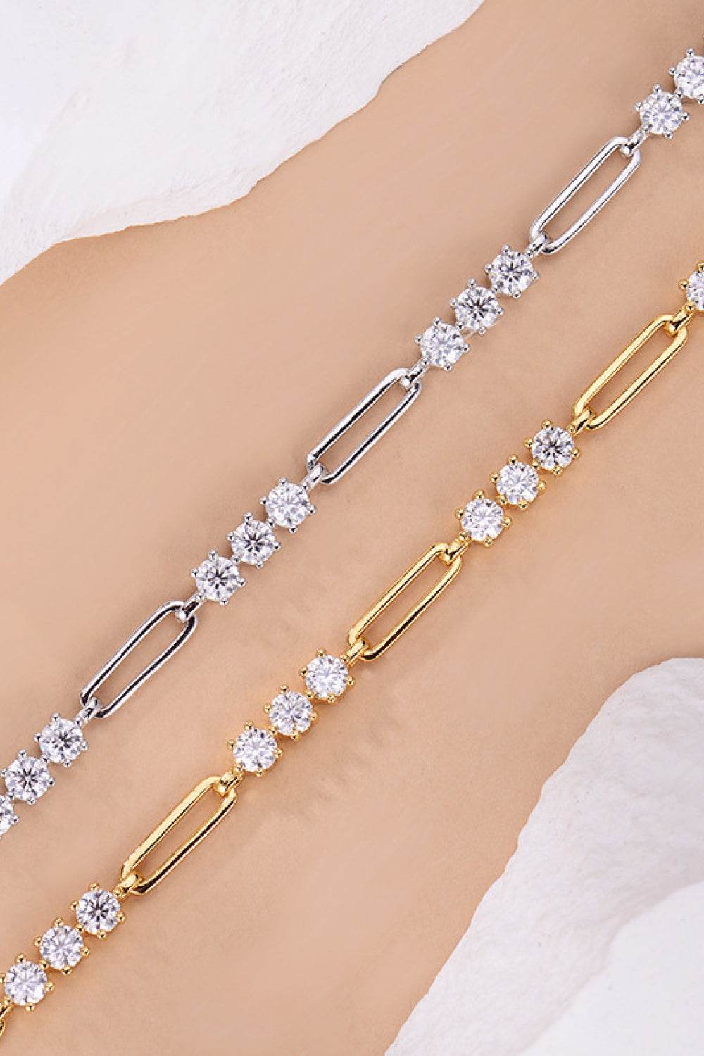 1.8 Carat Moissanite 925 Sterling Silver Bracelet - Swiss Jewellers