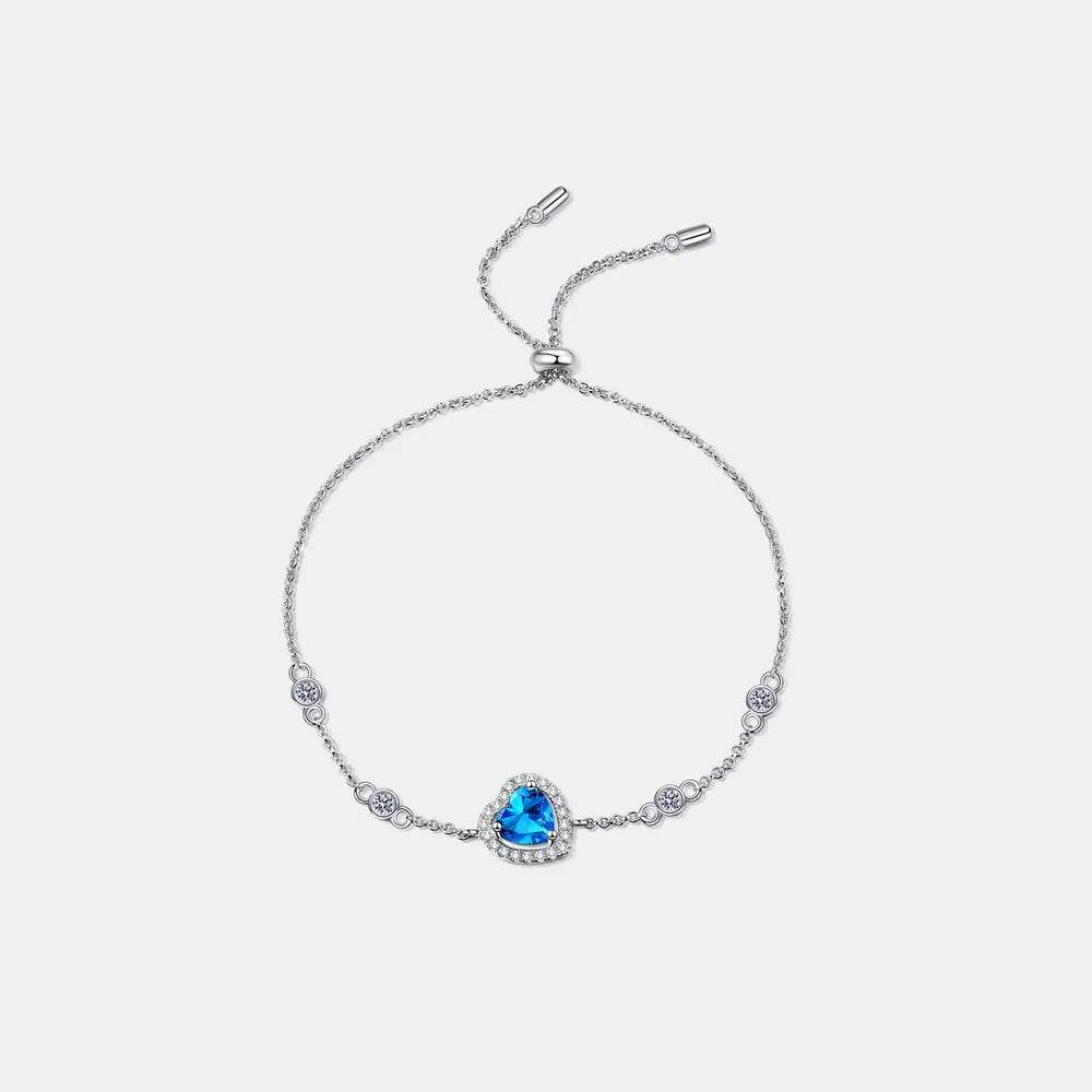 1 Carat Moissanite 925 Sterling Silver Bracelet - Swiss Jewellers