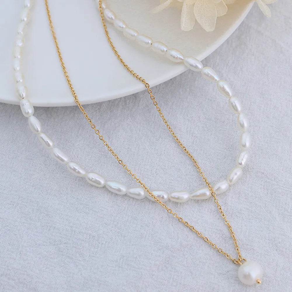 Double-Layered Freshwater Pearl Necklace - Swiss Jewellers