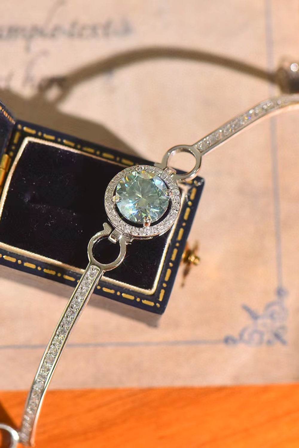 2 Carat Moissanite Platinum-Plated Bracelet - Swiss Jewellers