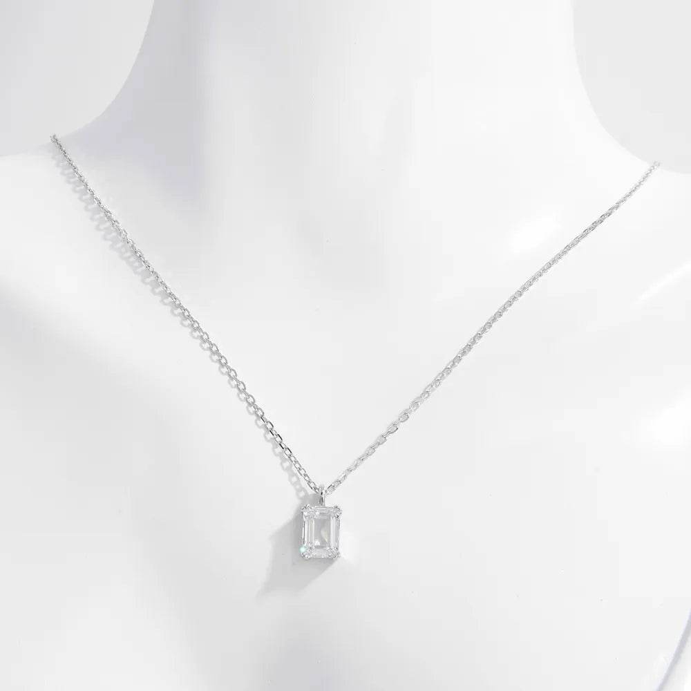 925 Sterling Silver Zircon Pendant Necklace - Swiss Jewellers