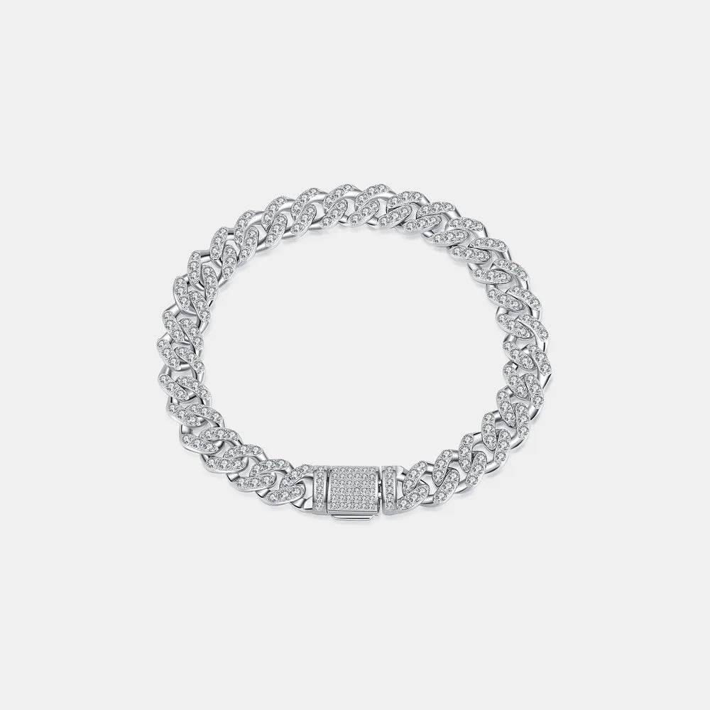 4.63 Carat Moissanite 925 Sterling Silver Bracelet - Swiss Jewellers