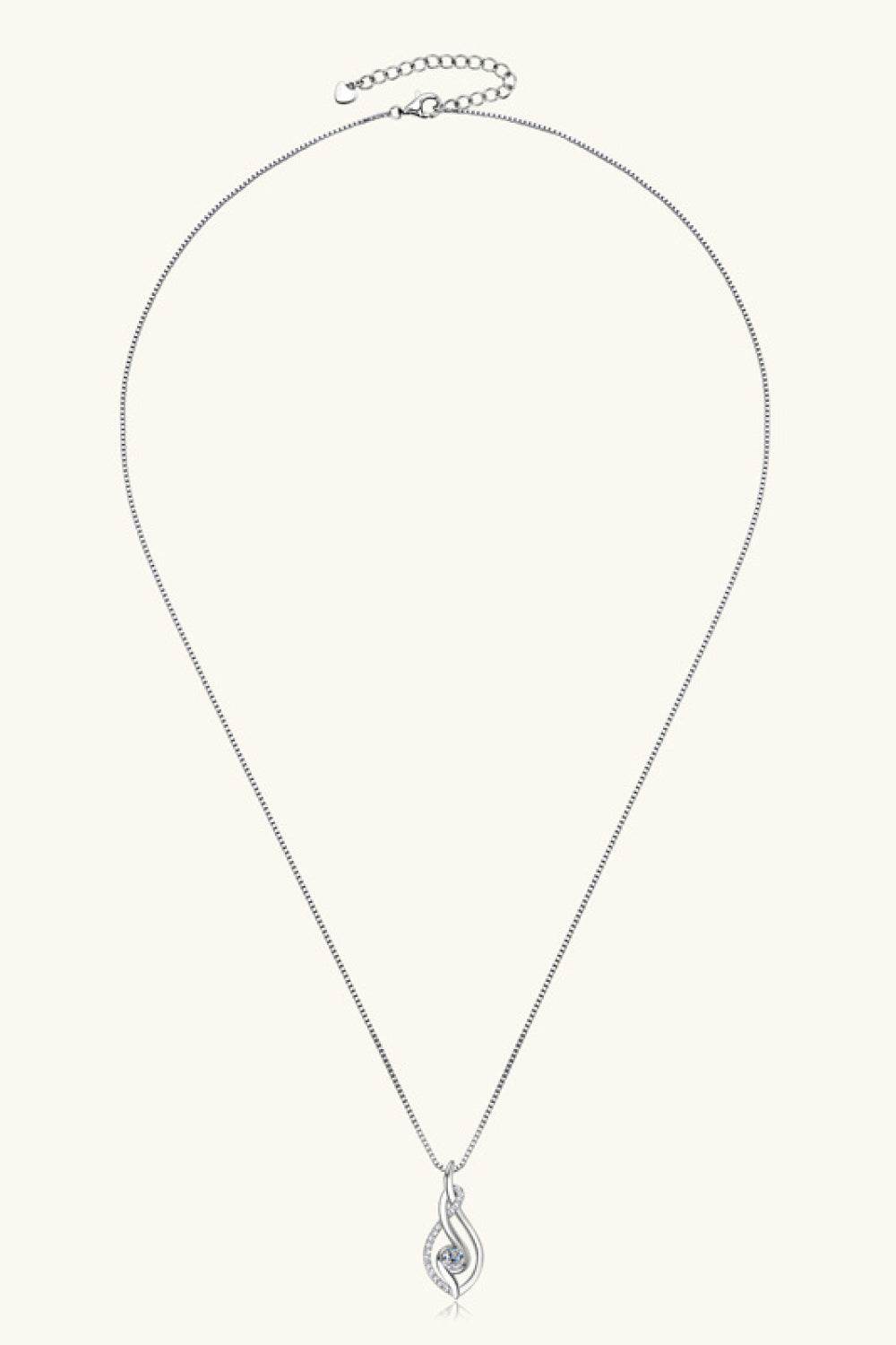 Moissanite 925 Sterling Silver Necklace - Swiss Jewellers