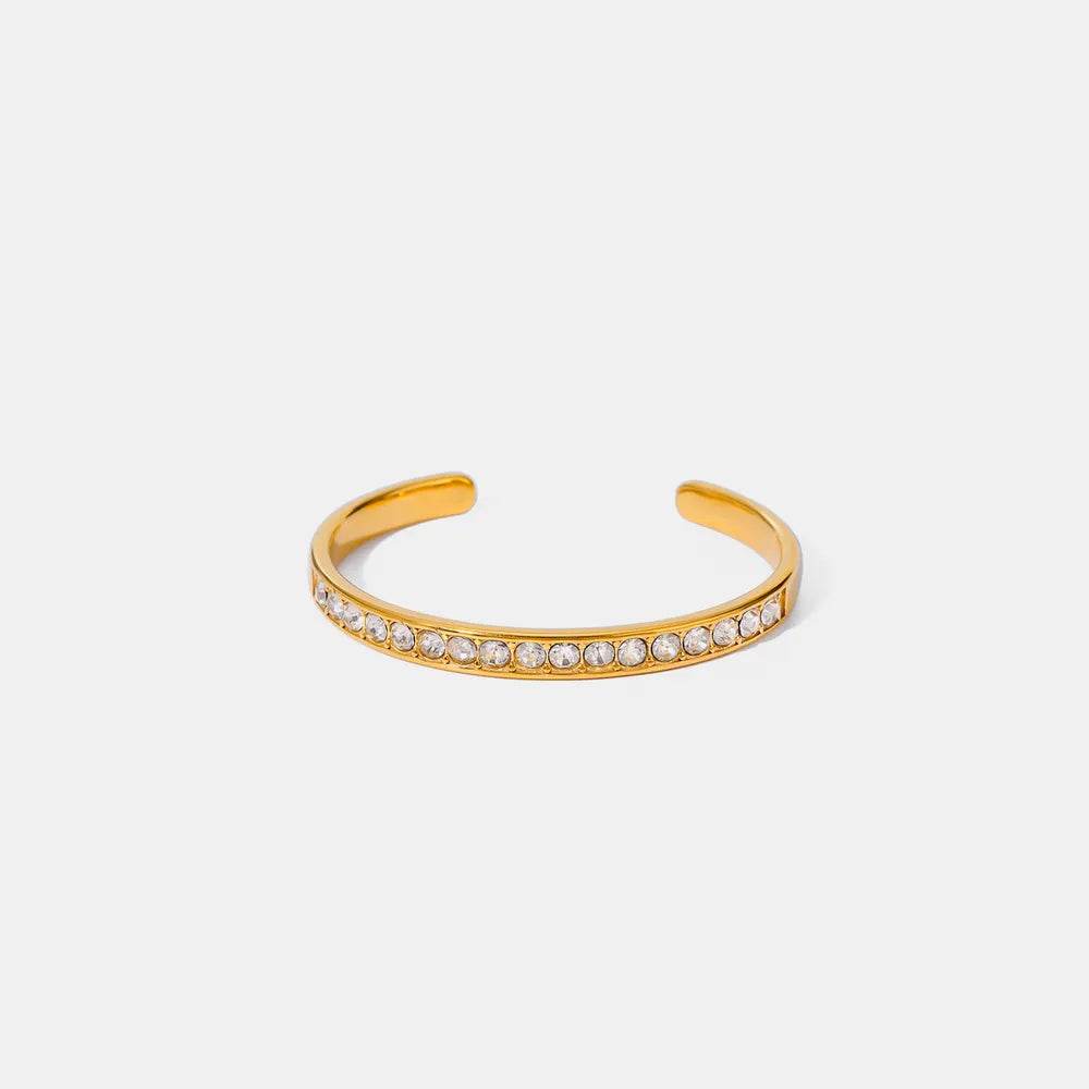 Stainless Steel Inlaid Zircon Bracelet - Swiss Jewellers