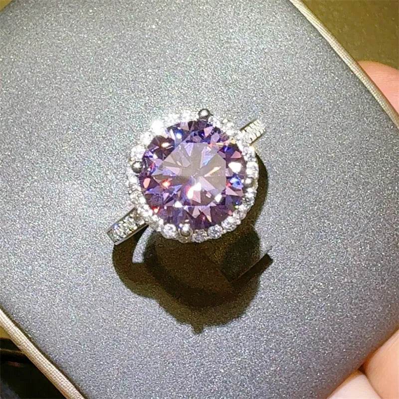 3 Carat Moissanite Zircon 925 Sterling Silver Ring - Swiss Jewellers
