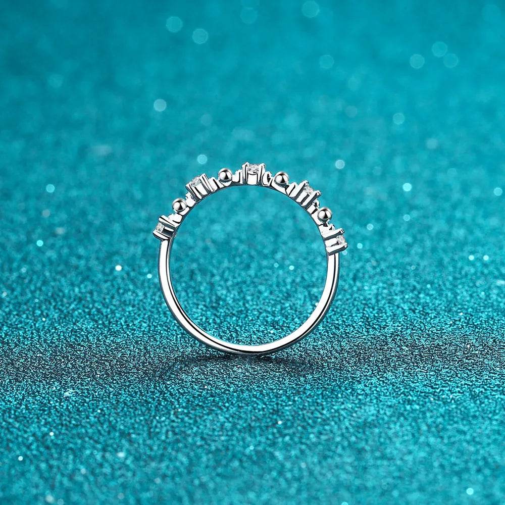 Moissanite 925 Sterling Silver Ring - Swiss Jewellers