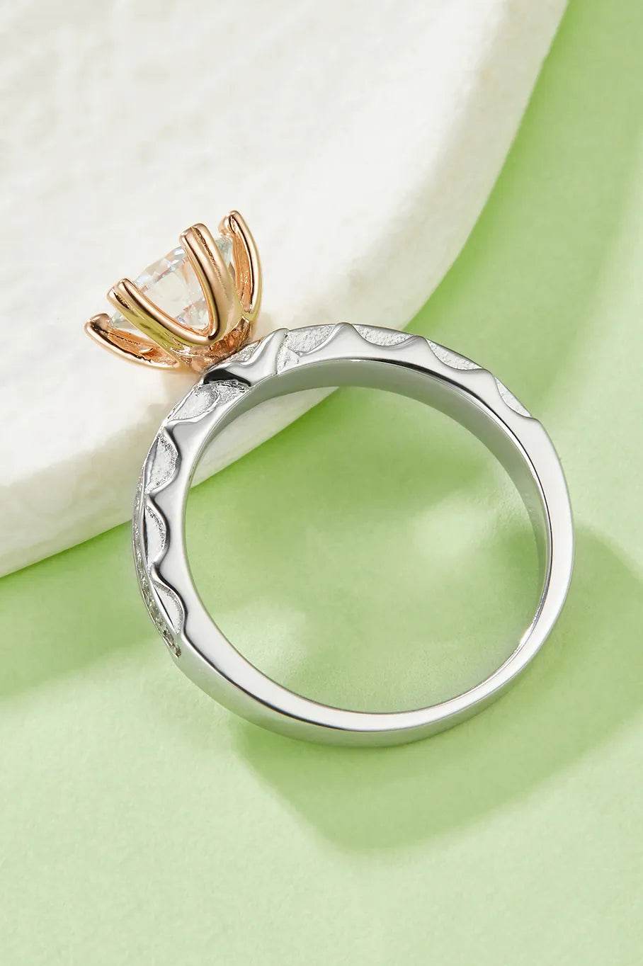 1 Carat Moissanite 925 Sterling Silver Ring - Swiss Jewellers