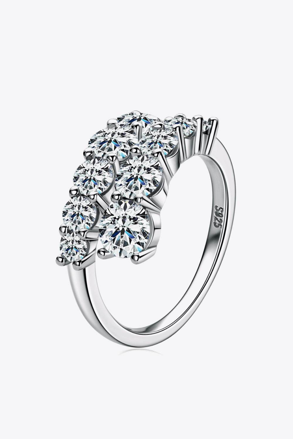 Adored Moissanite 925 Sterling Silver Ring - Swiss Jewellers