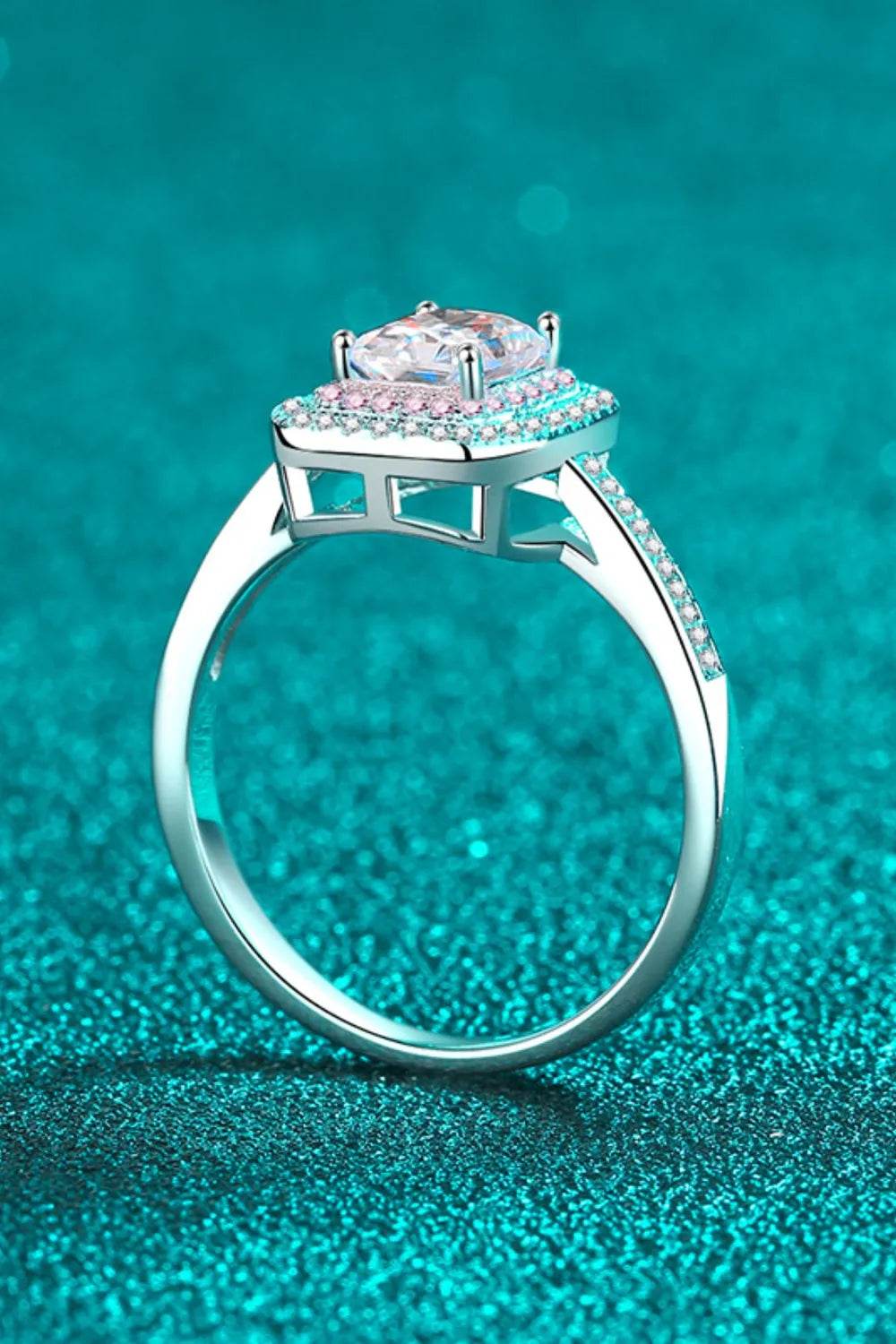 1 Carat Moissanite 925 Sterling Silver Ring - Swiss Jewellers