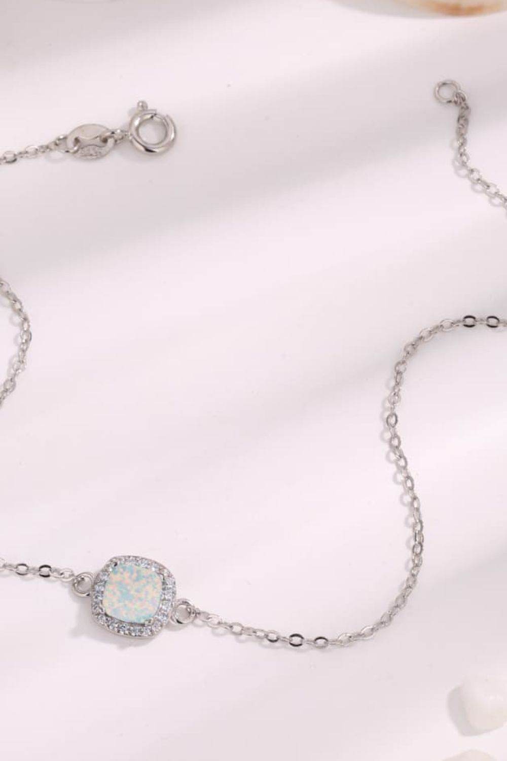 Opal Platinum-Plated Bracelet - Swiss Jewellers
