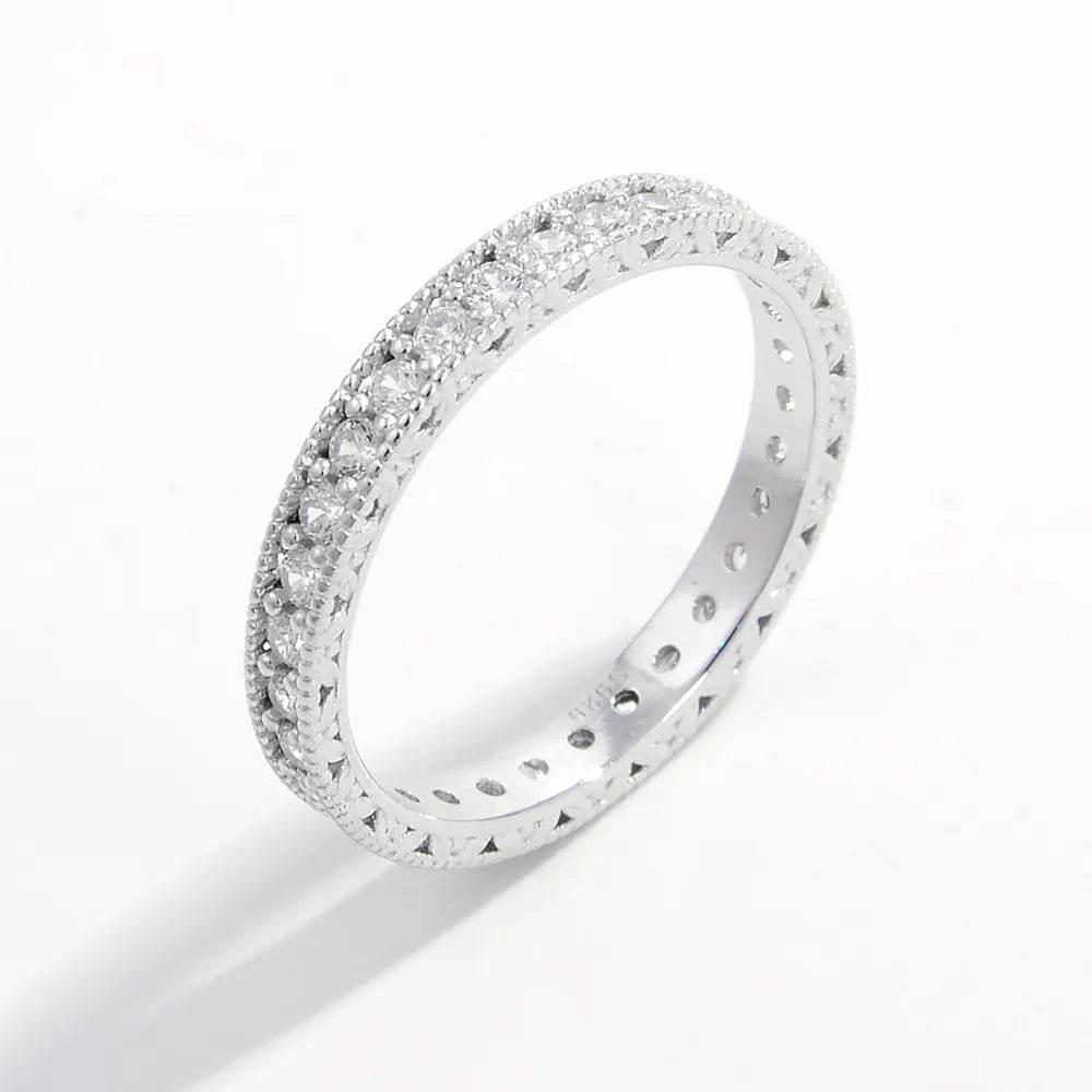 925 Sterling Silver Zircon Ring - Swiss Jewellers