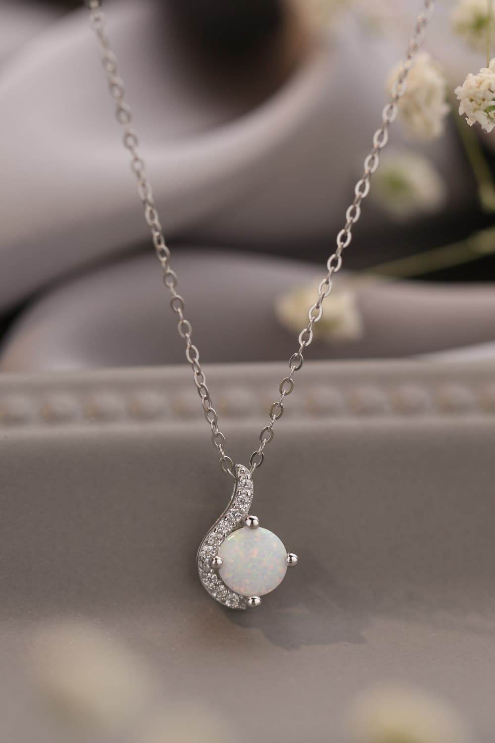 Sweet Beginnings Opal Pendant Necklace - Swiss Jewellers