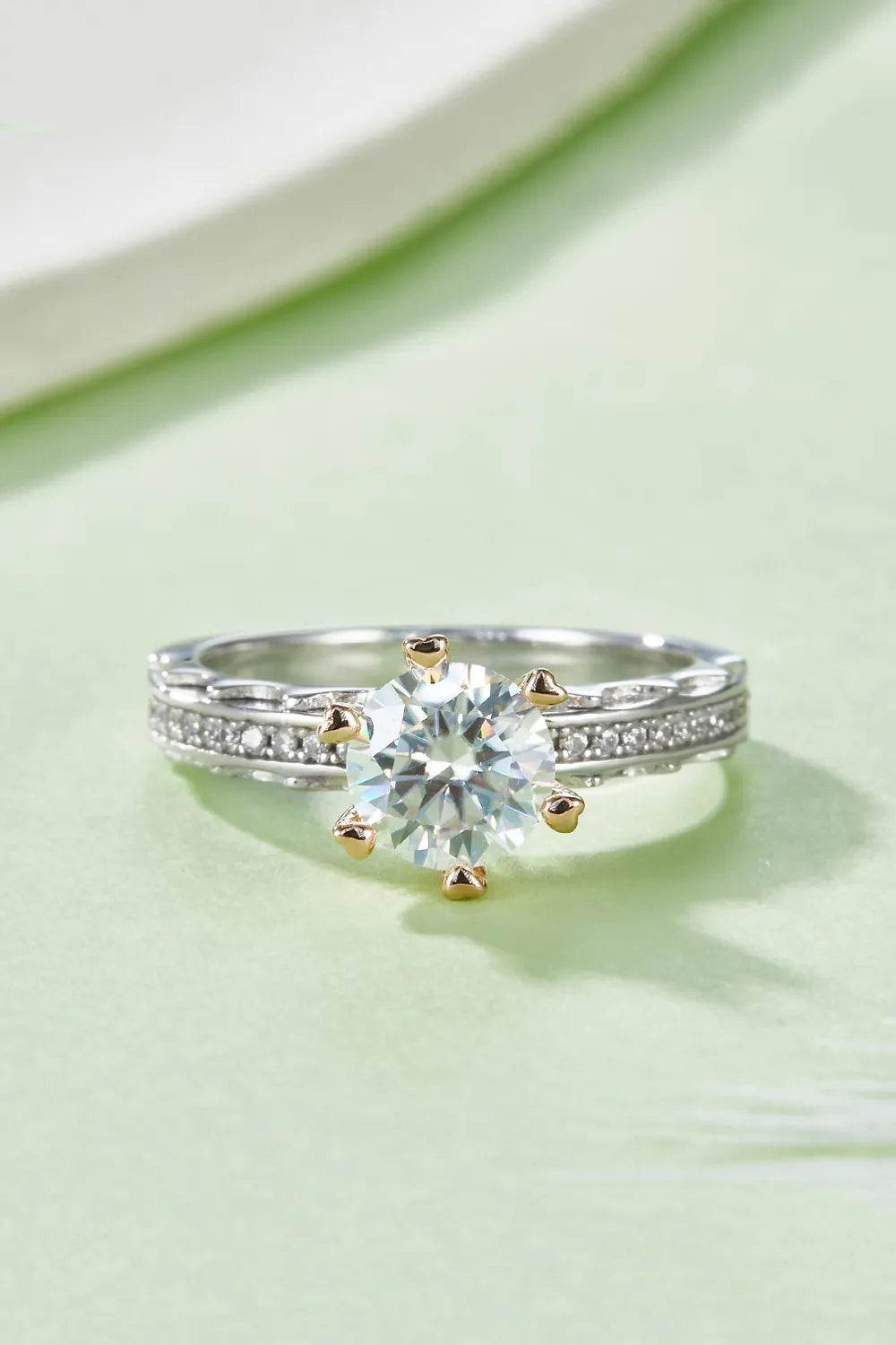 1 Carat Moissanite 925 Sterling Silver Ring - Swiss Jewellers