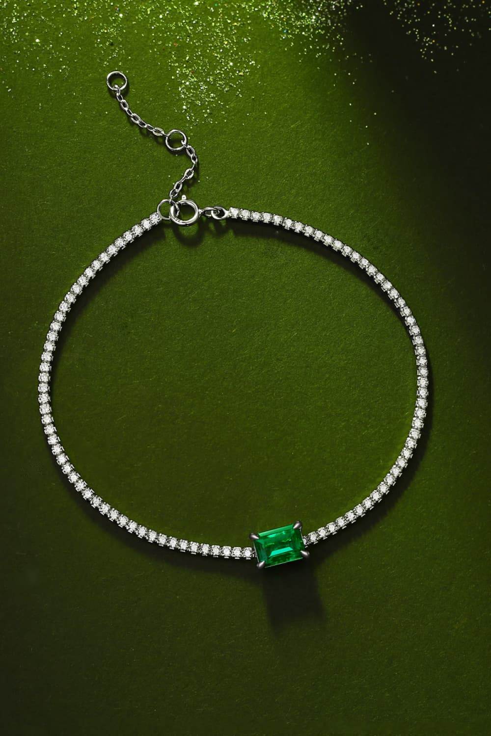 Adored 1 Carat Lab-Grown Emerald Bracelet - Swiss Jewellers
