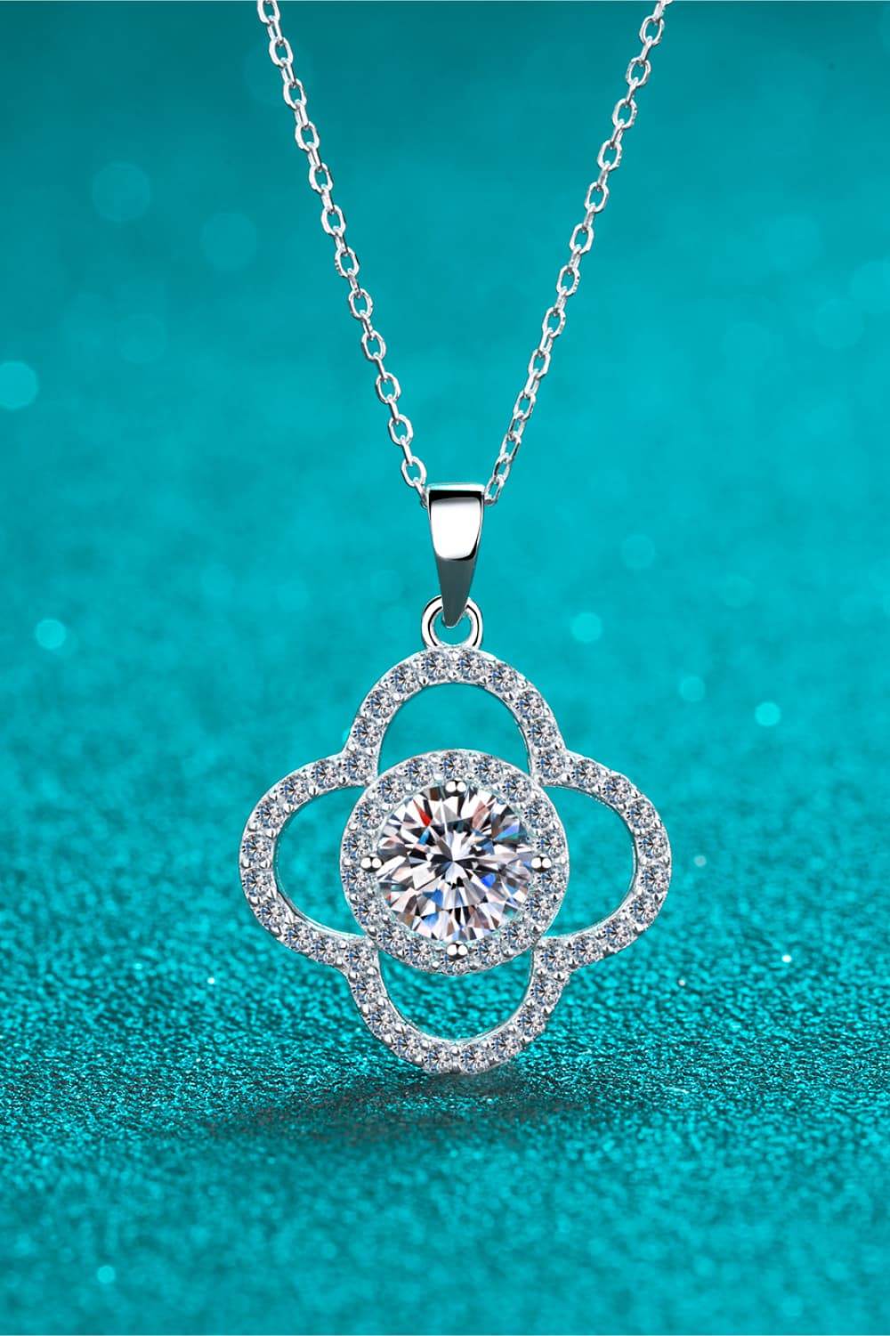 1 Carat Moissanite 925 Sterling Silver Necklace - Swiss Jewellers