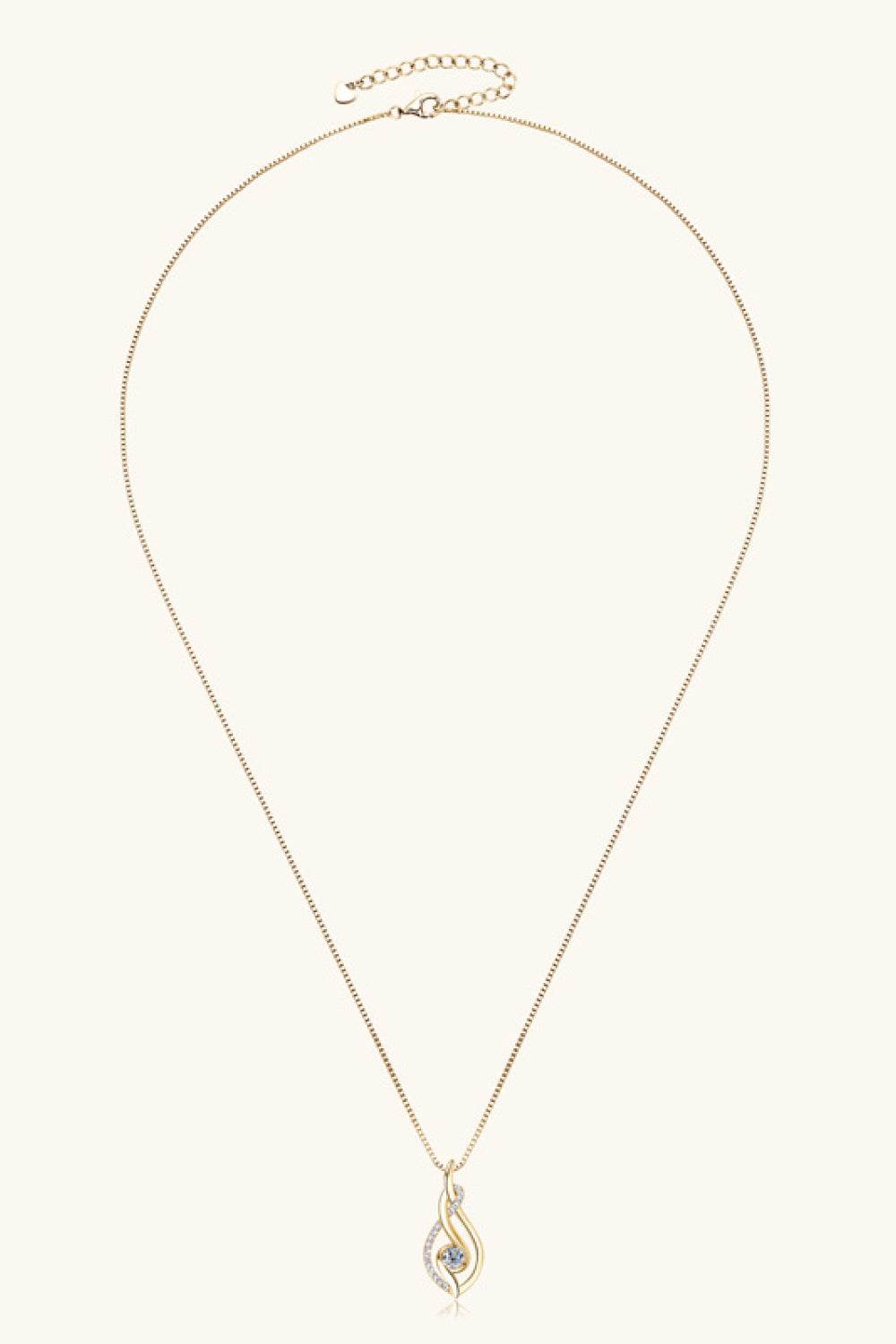 Moissanite 925 Sterling Silver Necklace - Swiss Jewellers