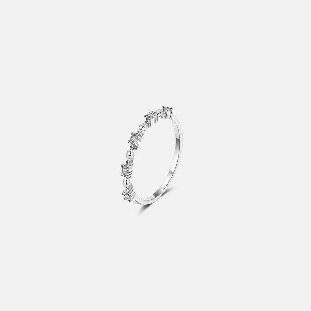 Moissanite 925 Sterling Silver Ring - Swiss Jewellers
