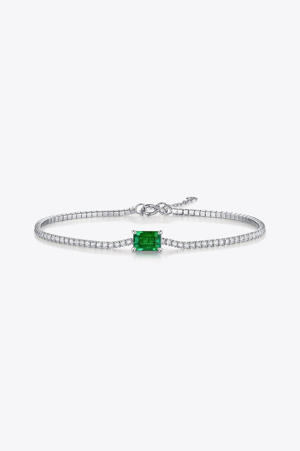 Adored 1 Carat Lab-Grown Emerald Bracelet - Swiss Jewellers