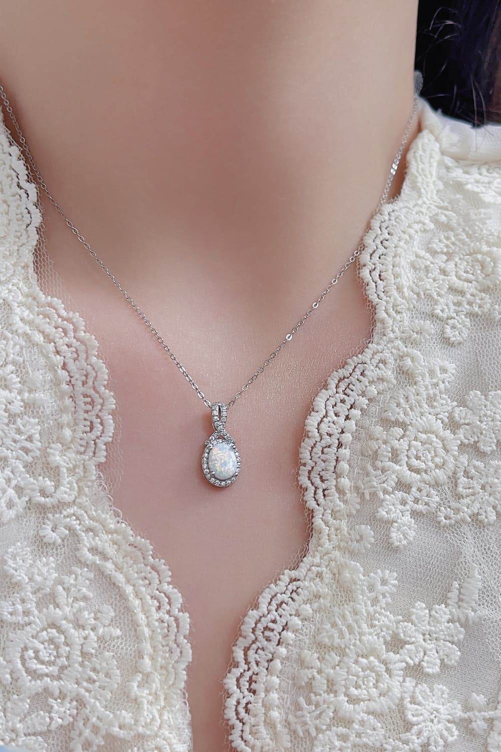 Feeling My Best Opal Pendant Necklace - Swiss Jewellers