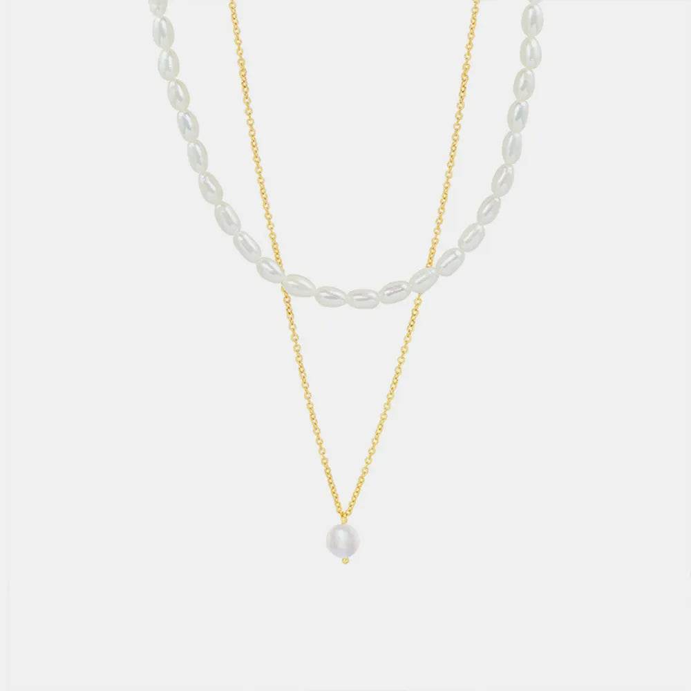 Double-Layered Freshwater Pearl Necklace - Swiss Jewellers