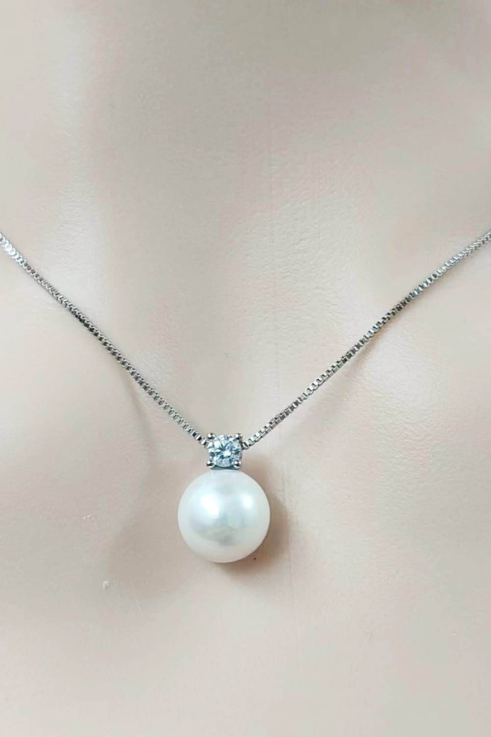 Freshwater Pearl 925 Sterling Silver Necklace - Swiss Jewellers