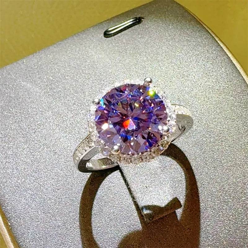 3 Carat Moissanite Zircon 925 Sterling Silver Ring - Swiss Jewellers