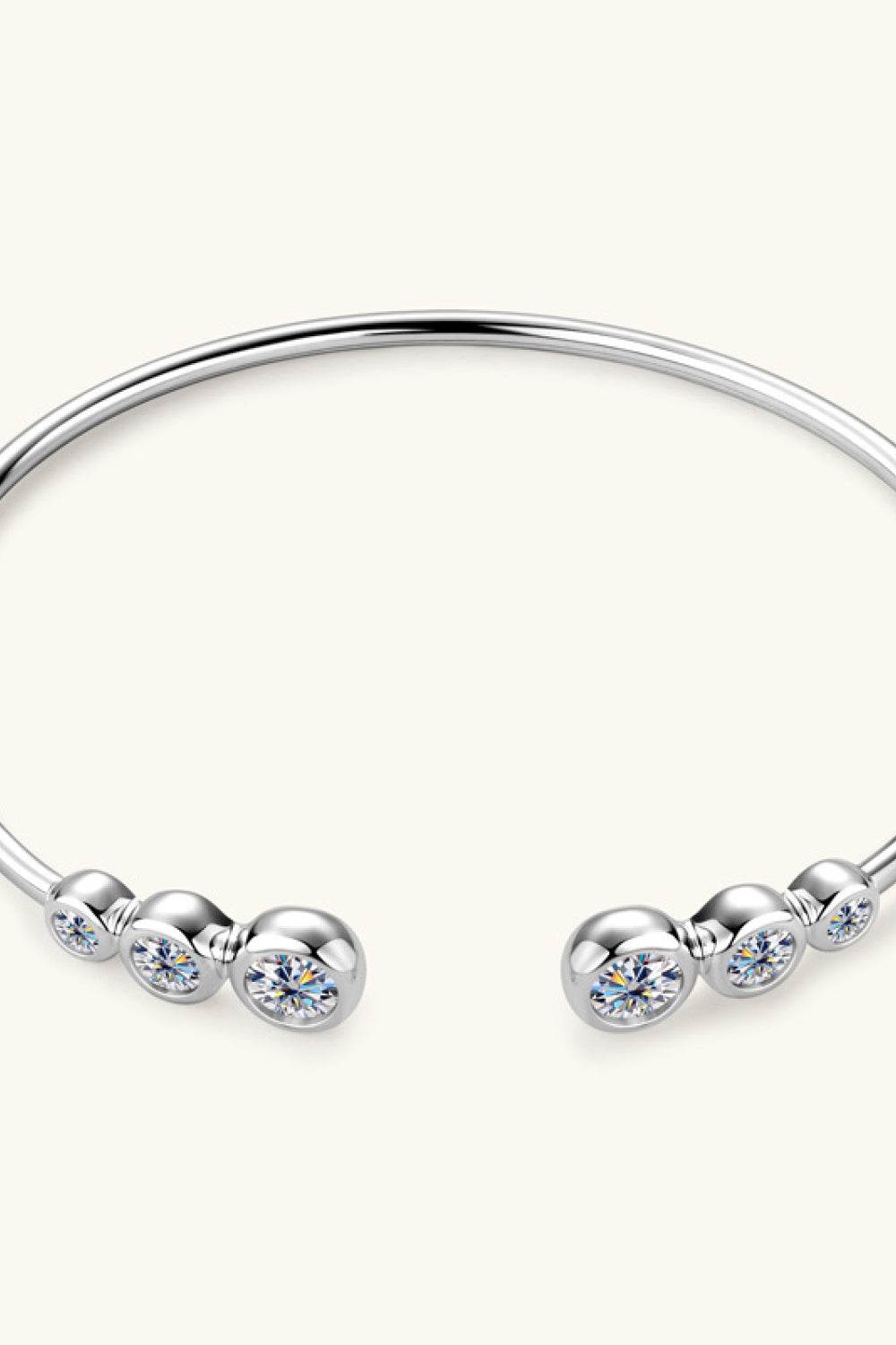 1.8 Carat Moissanite 925 Sterling Silver Bracelet - Swiss Jewellers