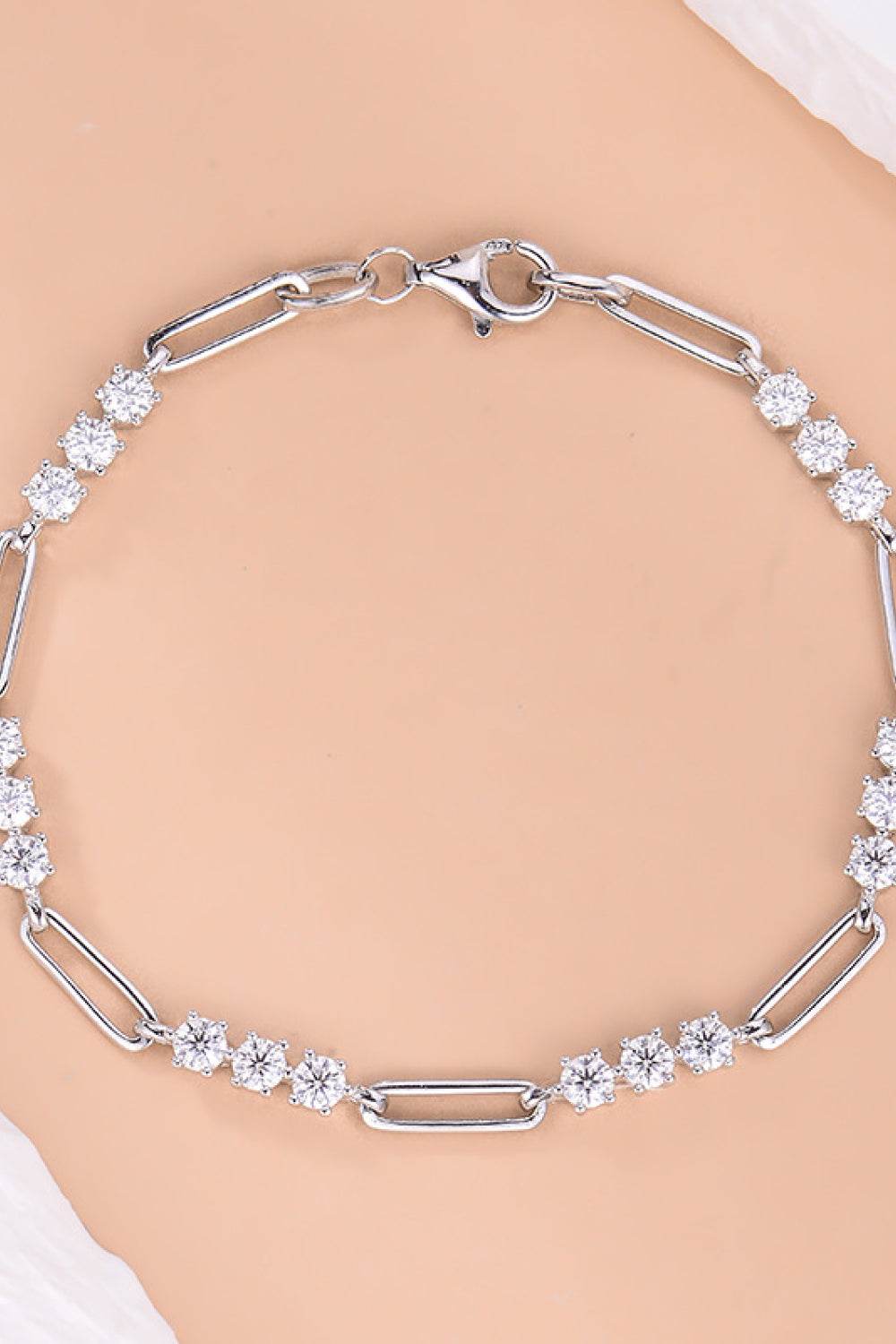 1.8 Carat Moissanite 925 Sterling Silver Bracelet - Swiss Jewellers