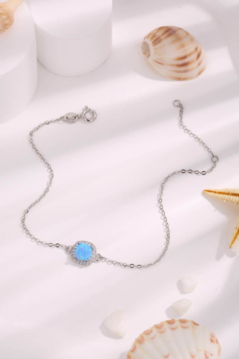 Opal Platinum-Plated Bracelet - Swiss Jewellers