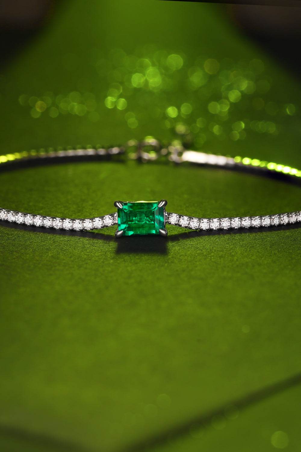 Adored 1 Carat Lab-Grown Emerald Bracelet - Swiss Jewellers