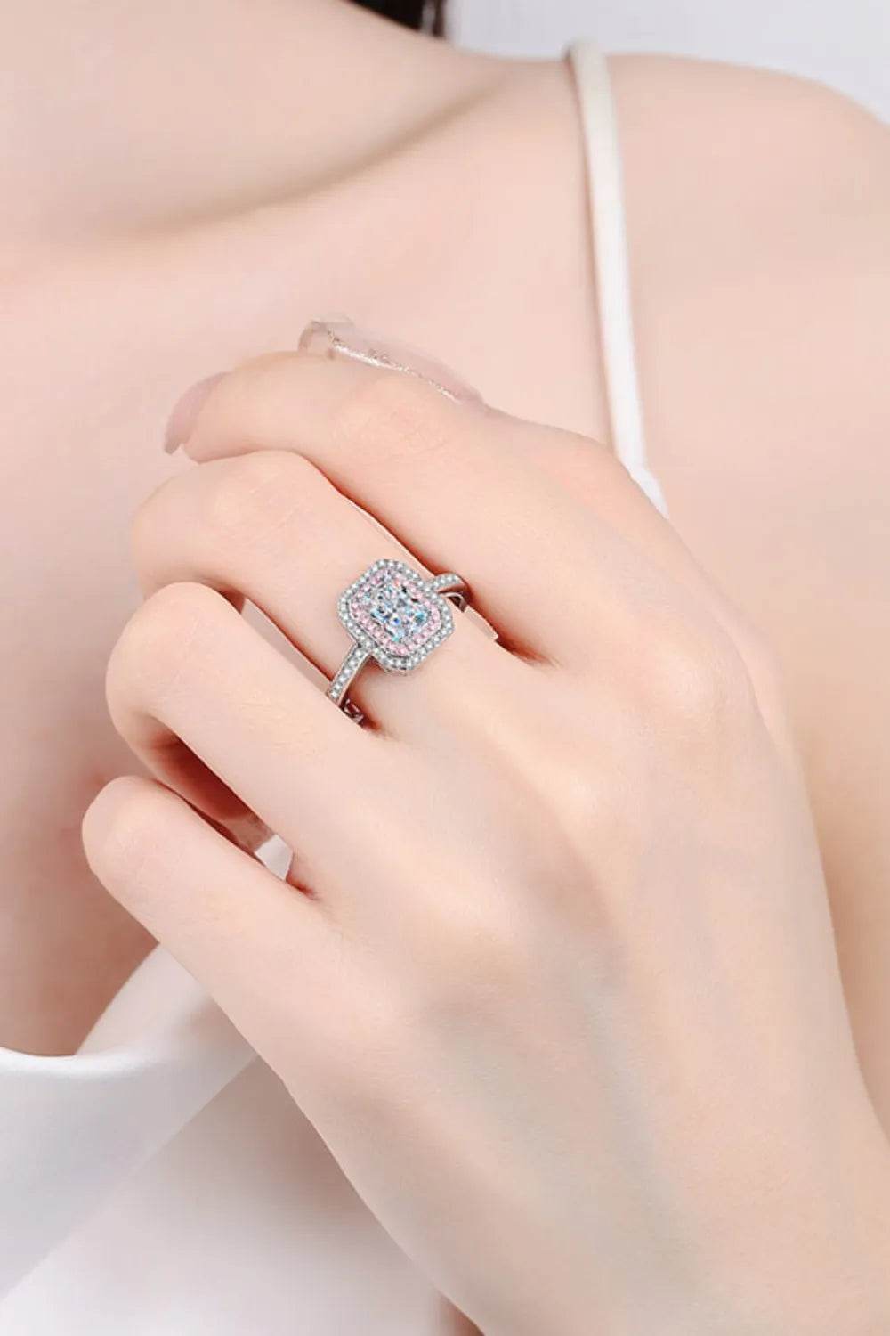 1 Carat Moissanite 925 Sterling Silver Ring - Swiss Jewellers