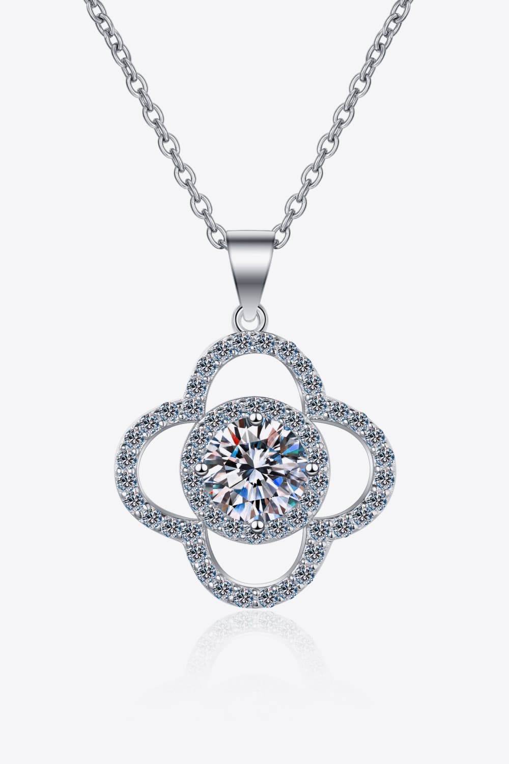 1 Carat Moissanite 925 Sterling Silver Necklace - Swiss Jewellers