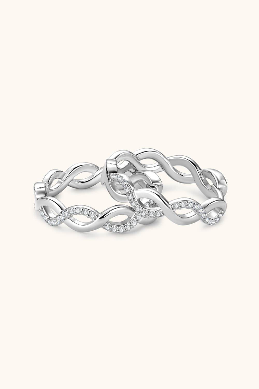 Moissanite Crisscross Hoop Earrings - Swiss Jewellers