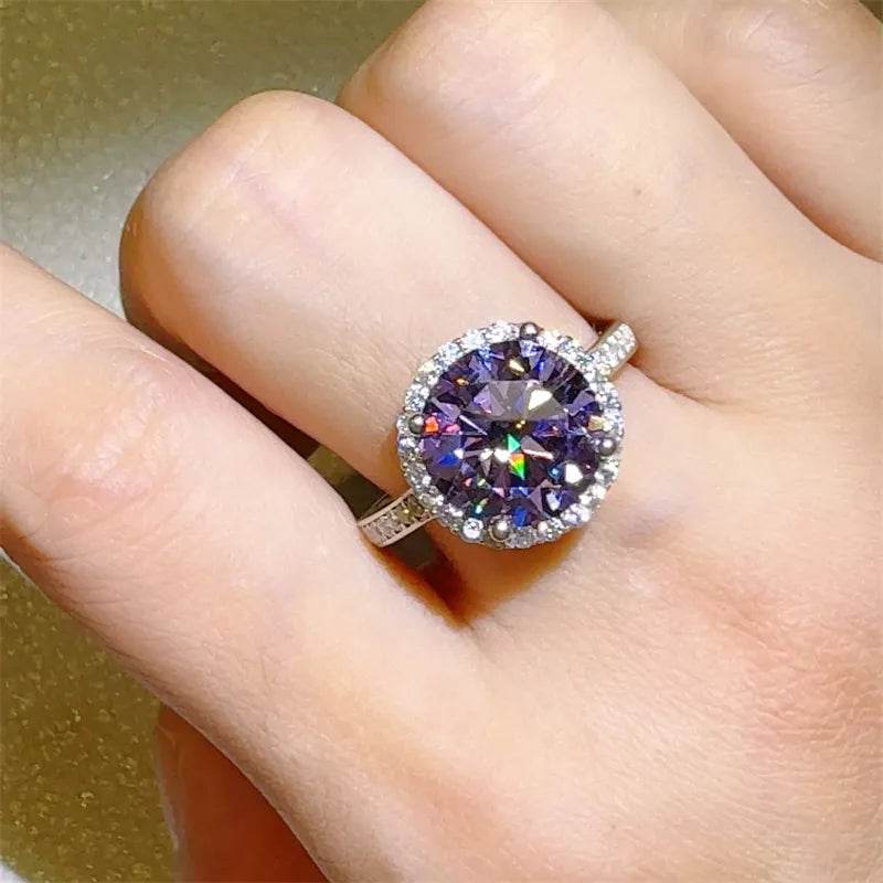 3 Carat Moissanite Zircon 925 Sterling Silver Ring - Swiss Jewellers