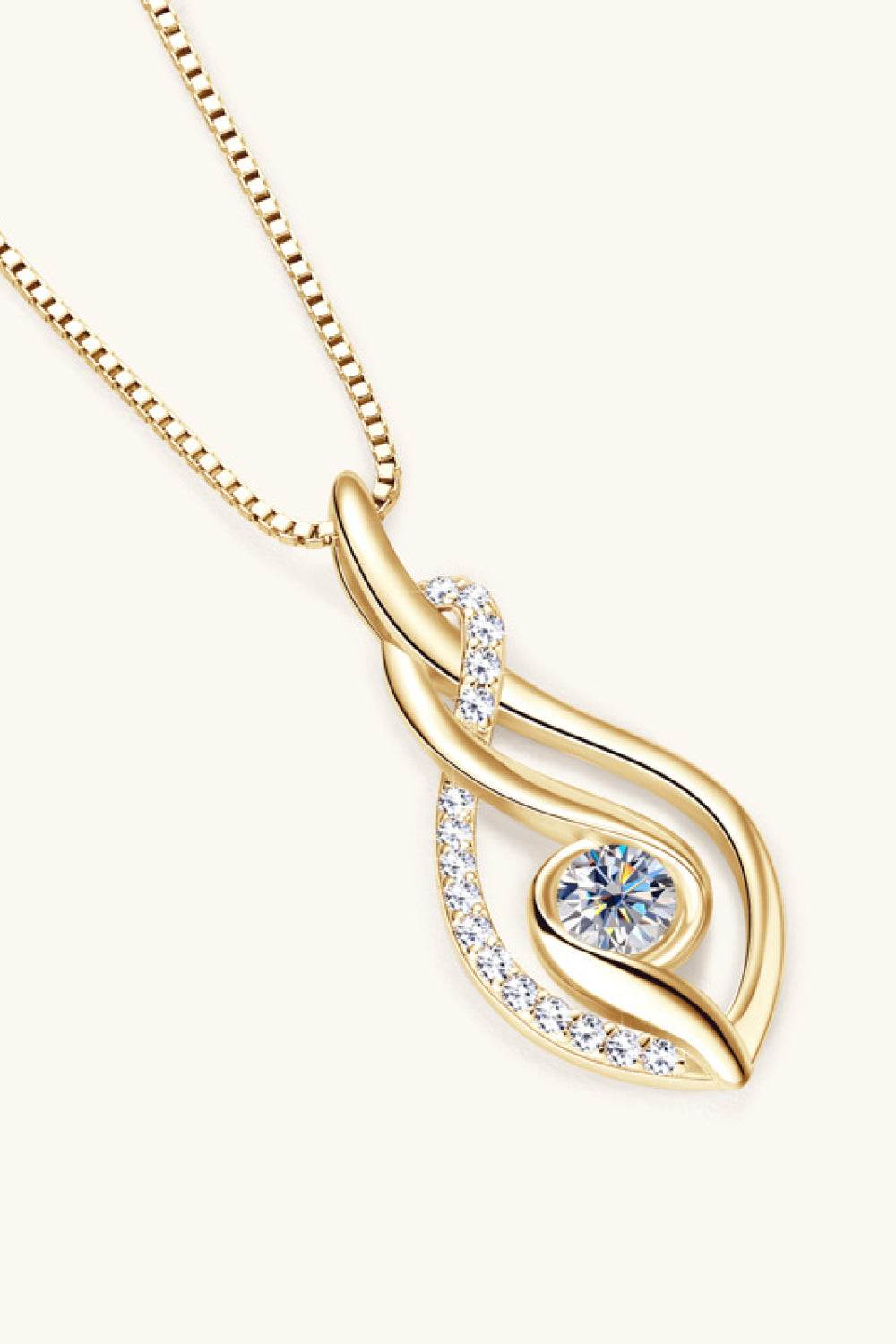 Moissanite 925 Sterling Silver Necklace - Swiss Jewellers
