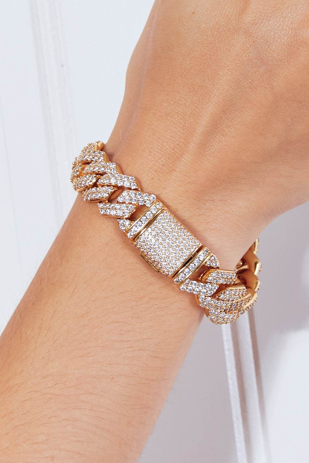 Alloy Inlaid Zircon Bracelet - Swiss Jewellers