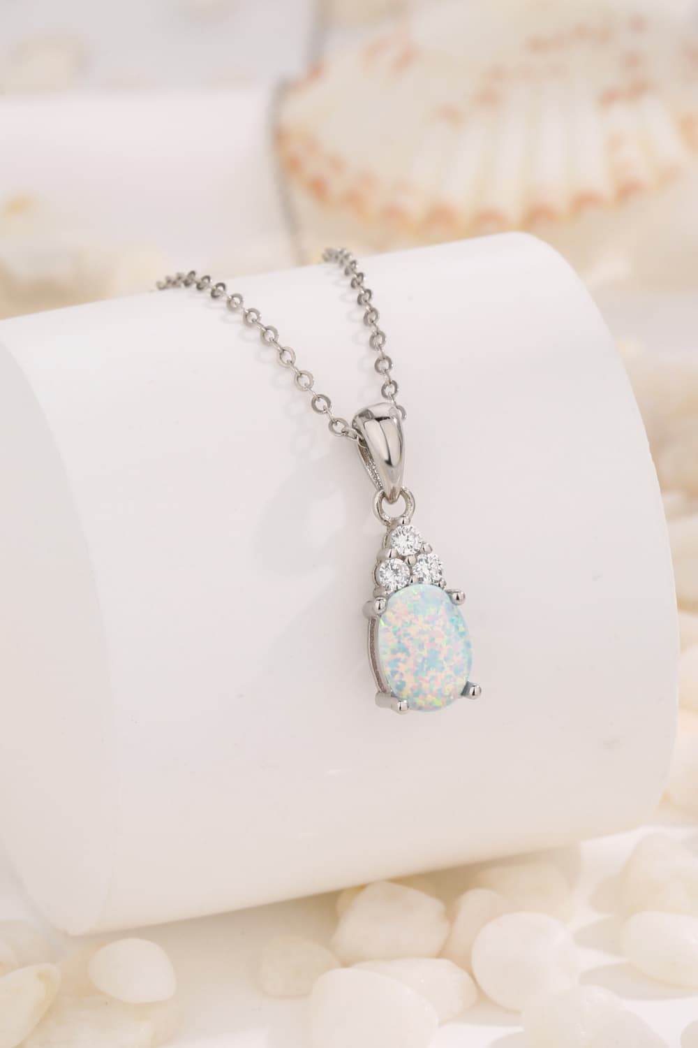 Find Your Center Opal Pendant Necklace - Swiss Jewellers