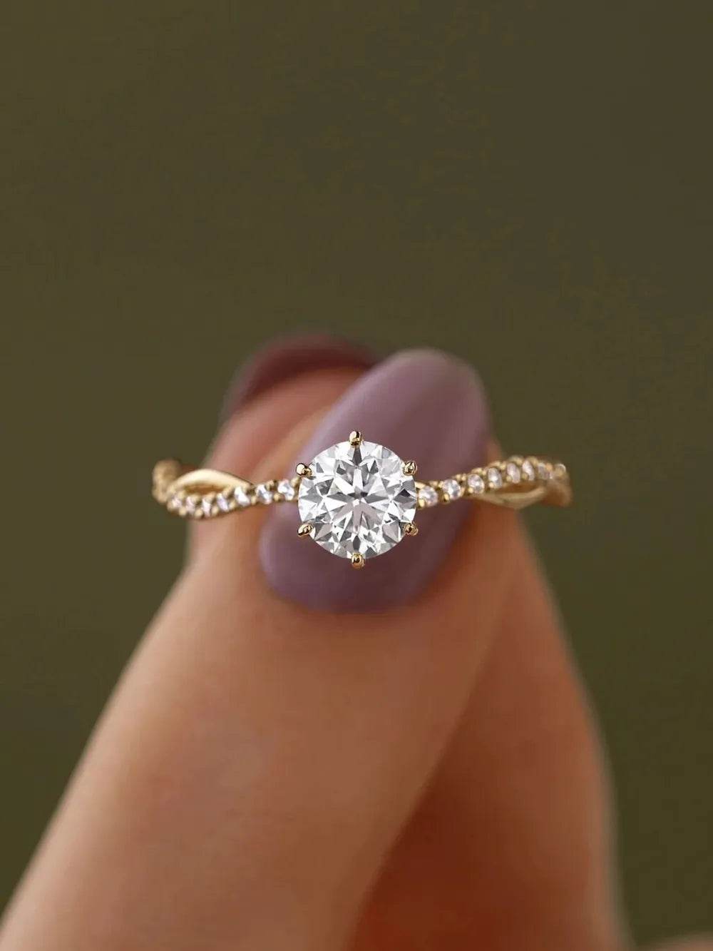 925 Sterling Silver Inlaid Zircon Ring - Swiss Jewellers