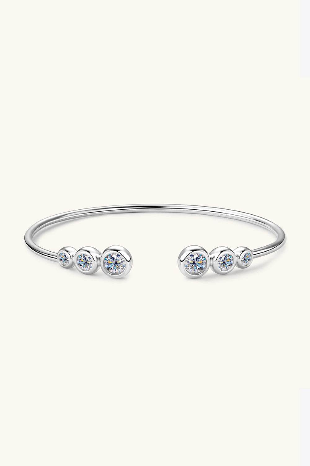 1.8 Carat Moissanite 925 Sterling Silver Bracelet - Swiss Jewellers
