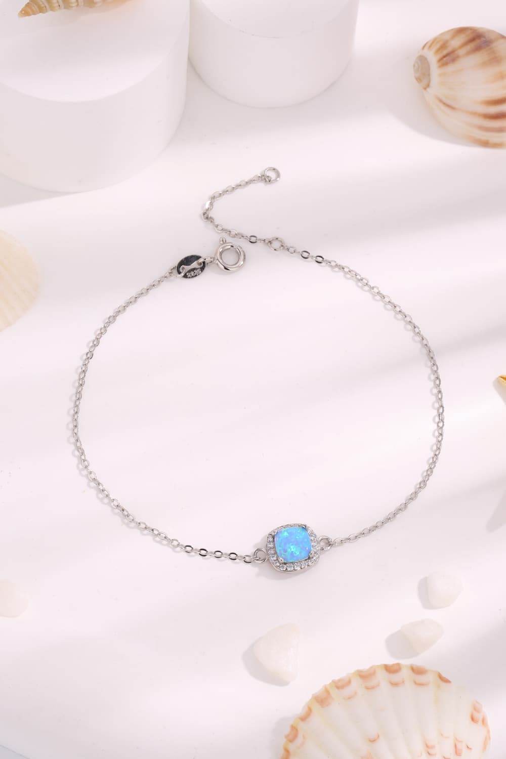 Opal Platinum-Plated Bracelet - Swiss Jewellers