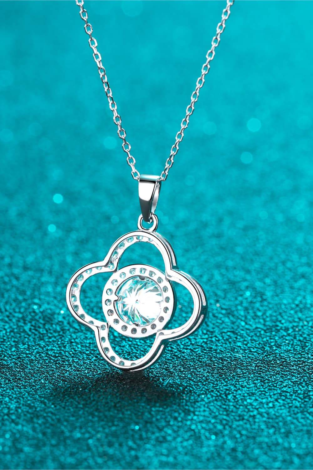 1 Carat Moissanite 925 Sterling Silver Necklace - Swiss Jewellers