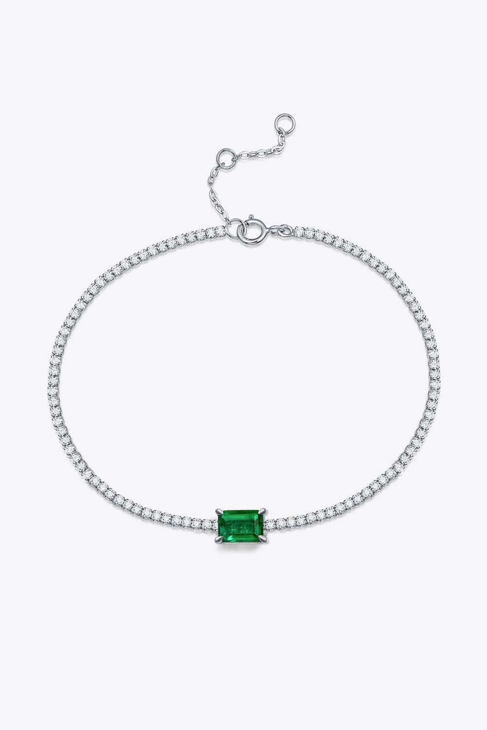 Adored 1 Carat Lab-Grown Emerald Bracelet - Swiss Jewellers