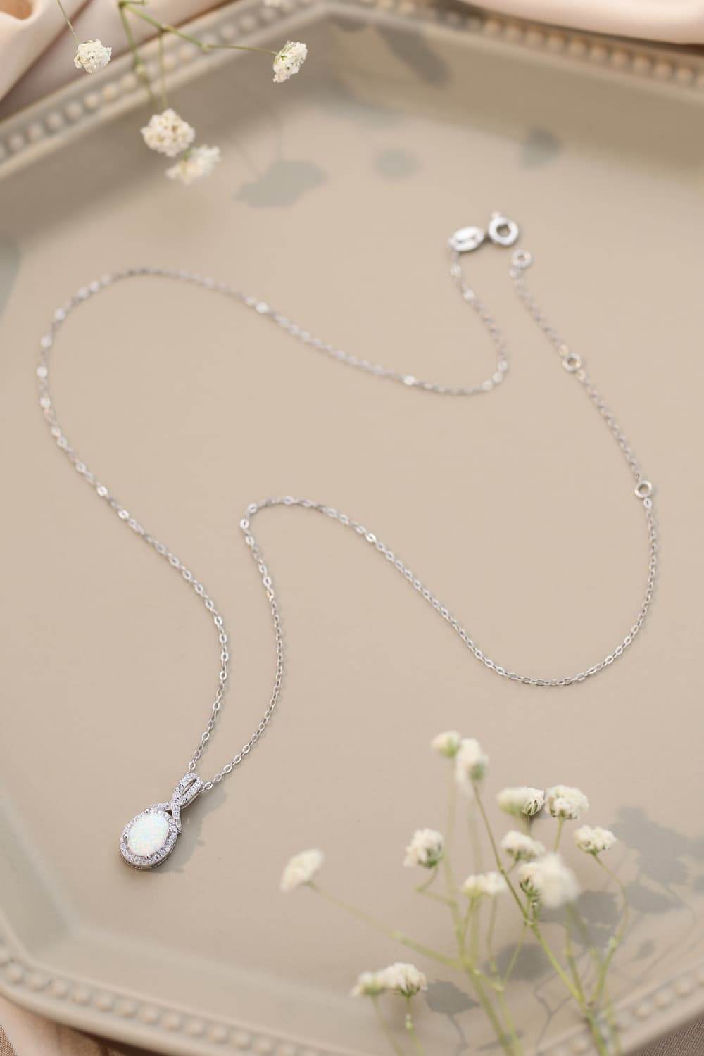 Feeling My Best Opal Pendant Necklace - Swiss Jewellers