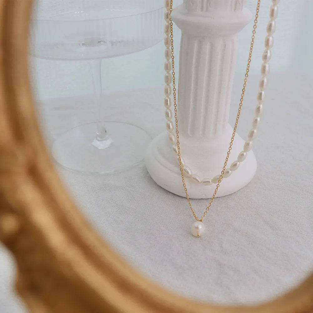 Double-Layered Freshwater Pearl Necklace - Swiss Jewellers