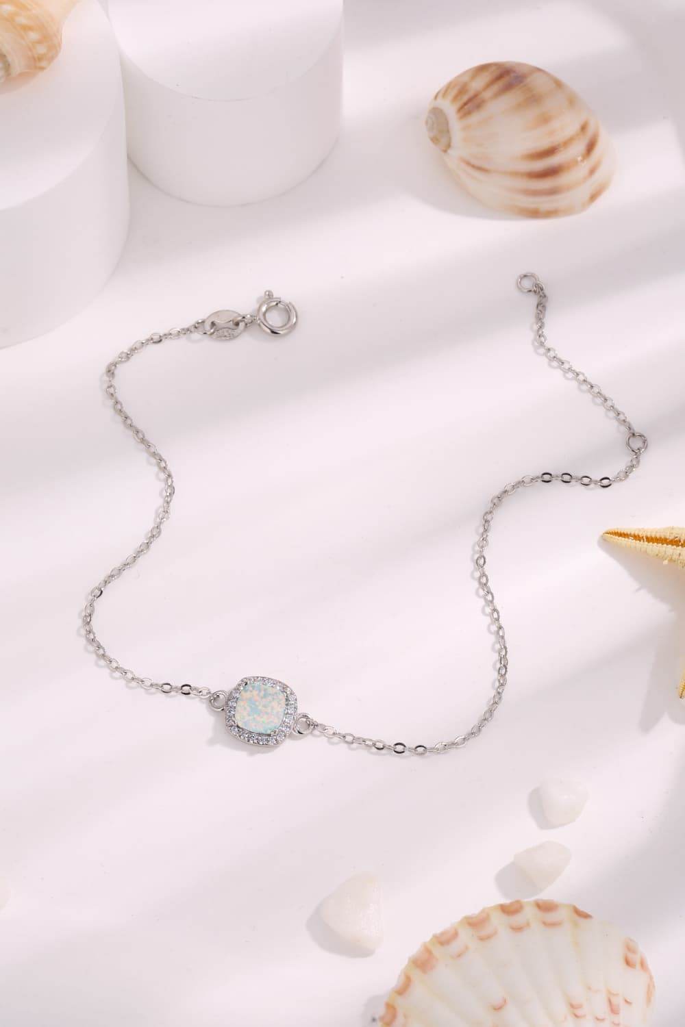 Opal Platinum-Plated Bracelet - Swiss Jewellers