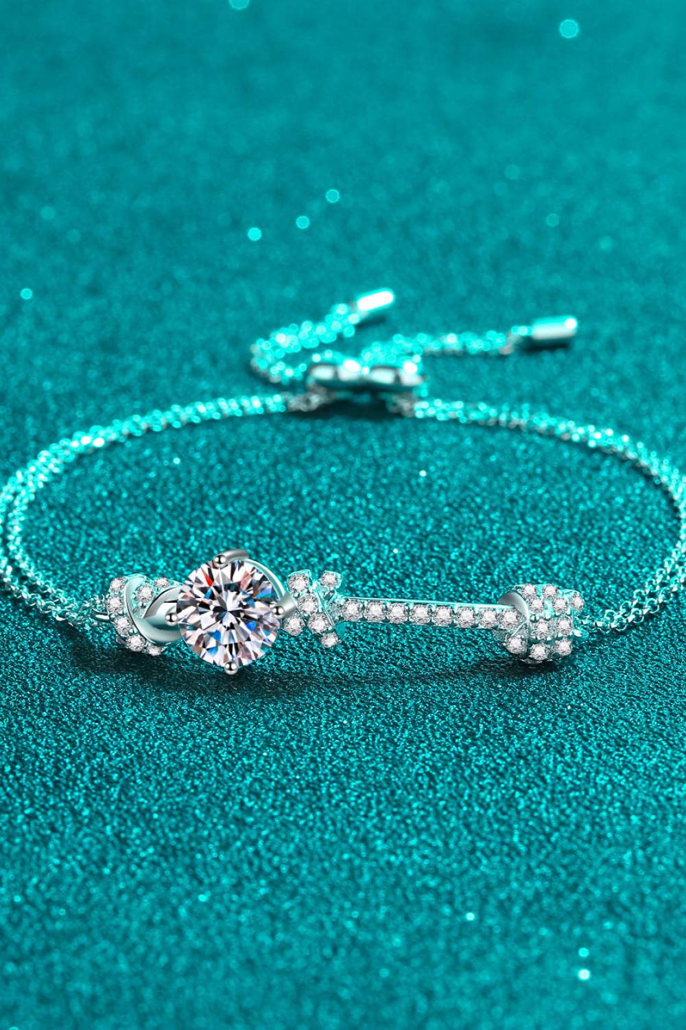 2 Carat Moissanite 925 Sterling Silver Bracelet - Swiss Jewellers